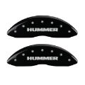 Picture of MGP 4 Caliper Covers Engraved Front & Rear Hummer Black finish silver ch