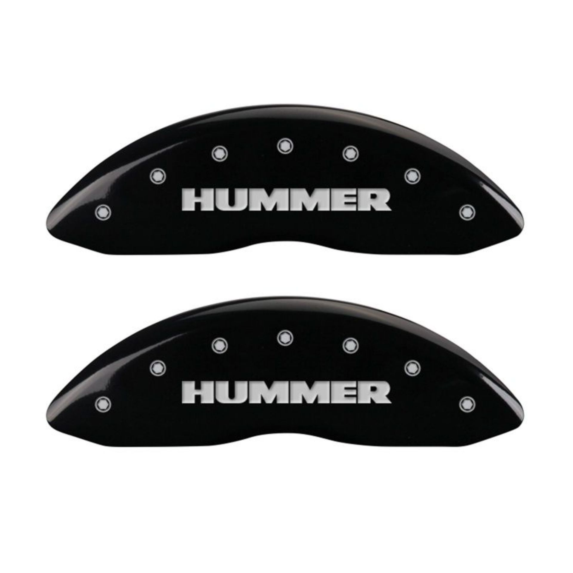 Picture of MGP 4 Caliper Covers Engraved Front & Rear Hummer Black finish silver ch