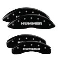 Picture of MGP 4 Caliper Covers Engraved Front & Rear Hummer Black finish silver ch