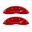 Picture of MGP 4 Caliper Covers Engraved Front & Rear With stripes-Durango Red finish silver ch