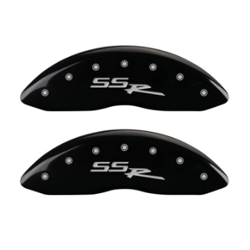 Picture of MGP 4 Caliper Covers Engraved Front & Rear SSR Black finish silver ch
