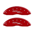 Picture of MGP 4 Caliper Covers Engraved Front & Rear SSR Red finish silver ch