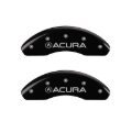Picture of MGP 4 Caliper Covers Engraved Front Acura Engraved Rear TSX Black finish silver ch