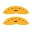 Picture of MGP Front set 2 Caliper Covers Engraved Front MGP Yellow finish black ch