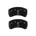 Picture of MGP Front set 2 Caliper Covers Engraved Front Oval logo-Ford Black finish silver ch