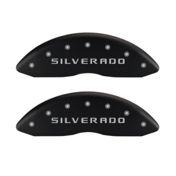 Picture of MGP 4 Caliper Covers Engraved Front & Rear MGP Red finish silver ch