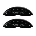 Picture of MGP 4 Caliper Covers Engraved Front & Rear Pontiac Black finish silver ch