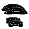 Picture of MGP 4 Caliper Covers Engraved Front & Rear Pontiac Black finish silver ch