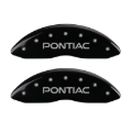 Picture of MGP 4 Caliper Covers Engraved Front Pontiac Engraved Rear GXP Black finish silver ch