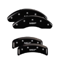 Picture of MGP 4 Caliper Covers Engraved Front & Rear Honda Black finish silver ch