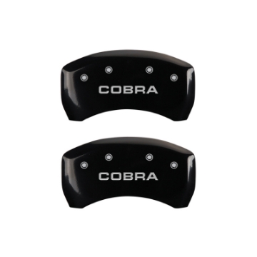 Picture of MGP 4 Caliper Covers Engraved Front & Rear MGP Black finish silver ch