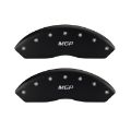 Picture of MGP 4 Caliper Covers Engraved Front & Rear Broken D-Dodge Red finish silver ch