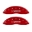Picture of MGP 4 Caliper Covers Engraved Front & Rear GM Style-Hybrid Red finish silver ch
