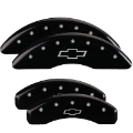 Picture of MGP 4 Caliper Covers Engraved Front & Rear MGP Black finish silver ch