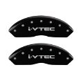 Picture of MGP 4 Caliper Covers Engraved Front & Rear i-Vtec Black finish silver ch