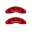 Picture of MGP 4 Caliper Covers Engraved Front Pontiac Engraved Rear Arrow Red finish silver ch