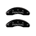 Picture of MGP 4 Caliper Covers Engraved Front & Rear Pontiac Black finish silver ch