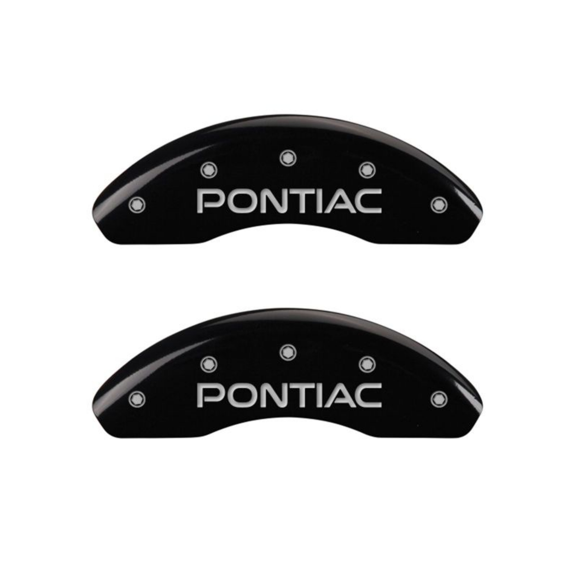 Picture of MGP 4 Caliper Covers Engraved Front & Rear Pontiac Black finish silver ch