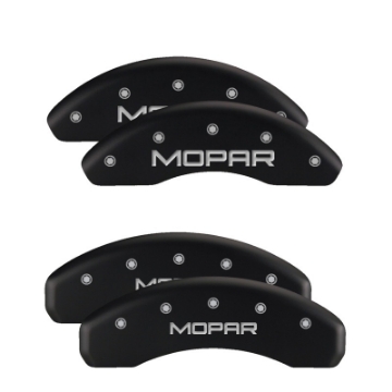 Picture of MGP 4 Caliper Covers Engraved Front & Rear 300 Black finish silver ch