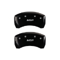 Picture of MGP Rear set 2 Caliper Covers Engraved Rear S197-Bar & Pony Black finish silver ch