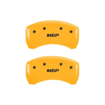 Picture of MGP Rear set 2 Caliper Covers Engraved Rear MGP Yellow finish black ch