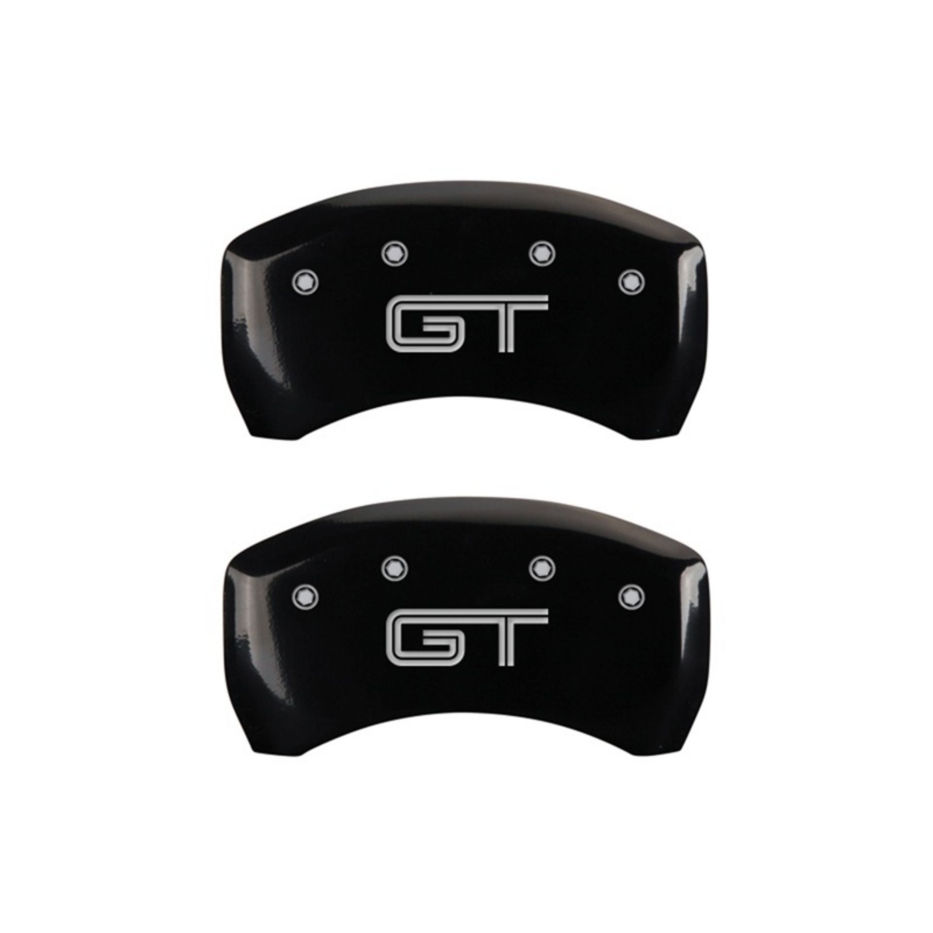 Picture of MGP Rear set 2 Caliper Covers Engraved Rear GT Black finish silver ch