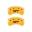 Picture of MGP Rear set 2 Caliper Covers Engraved Rear GT Yellow finish black ch