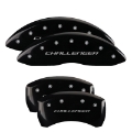 Picture of MGP 4 Caliper Covers Engraved Front & Rear Daytona Black finish silver ch