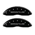 Picture of MGP 4 Caliper Covers Engraved Front & Rear Magnum Black finish silver ch