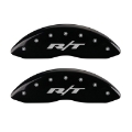 Picture of MGP 4 Caliper Covers Engraved Front & Rear RT1-Truck Black finish silver ch