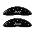 Picture of MGP 4 Caliper Covers Engraved Front & Rear JEEP Black finish silver ch