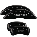 Picture of MGP 4 Caliper Covers Engraved Front & Rear SRT8 Black finish silver ch
