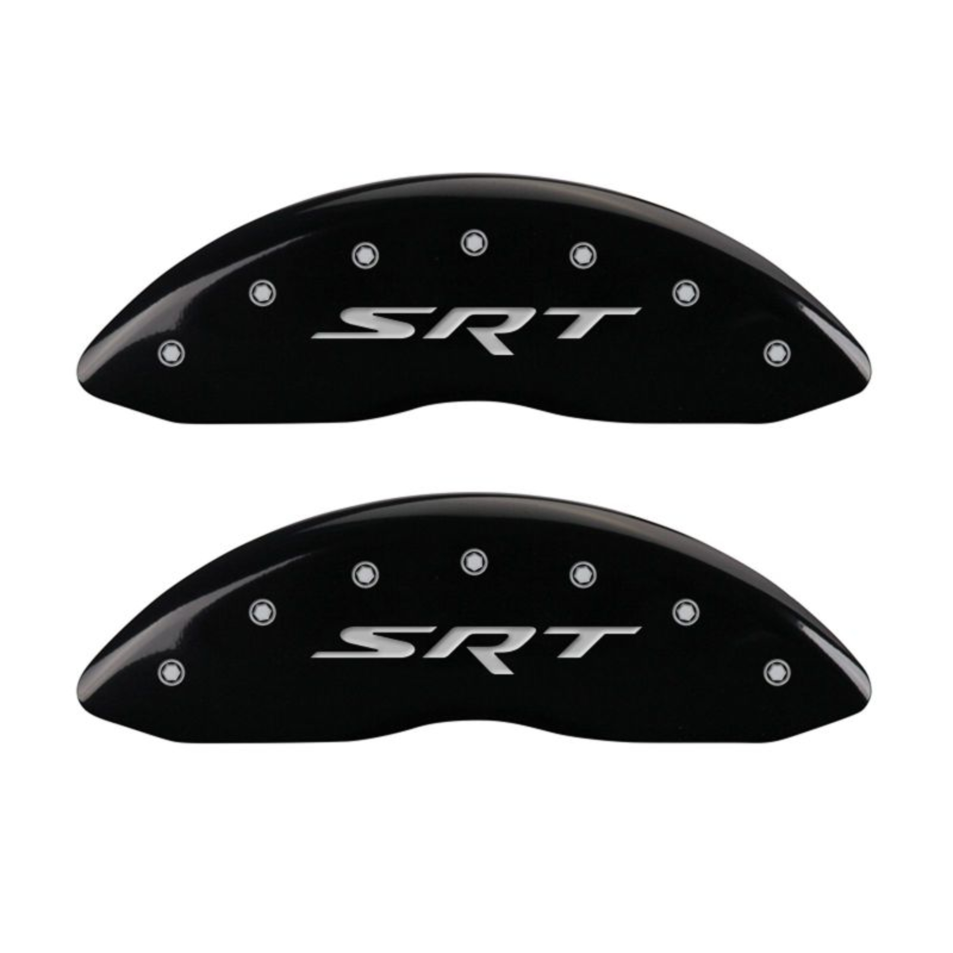 Picture of MGP 4 Caliper Covers Engraved Front & Rear SRT Black finish silver ch