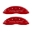 Picture of MGP 4 Caliper Covers Engraved Front & Rear C6-Corvette Red finish silver ch
