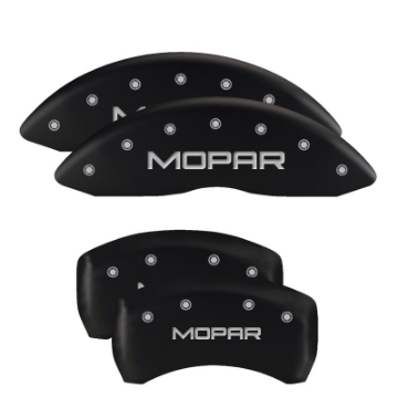 Picture of MGP 4 Caliper Covers Engraved Front & Rear MGP Black finish silver ch