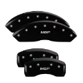 Picture of MGP 4 Caliper Covers Engraved Front & Rear Explorer Black finish silver ch
