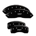 Picture of MGP 4 Caliper Covers Engraved Front & Rear MGP Black finish silver ch