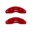 Picture of MGP 4 Caliper Covers Engraved Front & Rear MGP Red finish silver ch