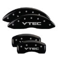 Picture of MGP 4 Caliper Covers Engraved Front Honda Engraved Rear H Logo Yellow finish black ch