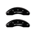 Picture of MGP 4 Caliper Covers Engraved Front & Rear Vtech Black finish silver ch