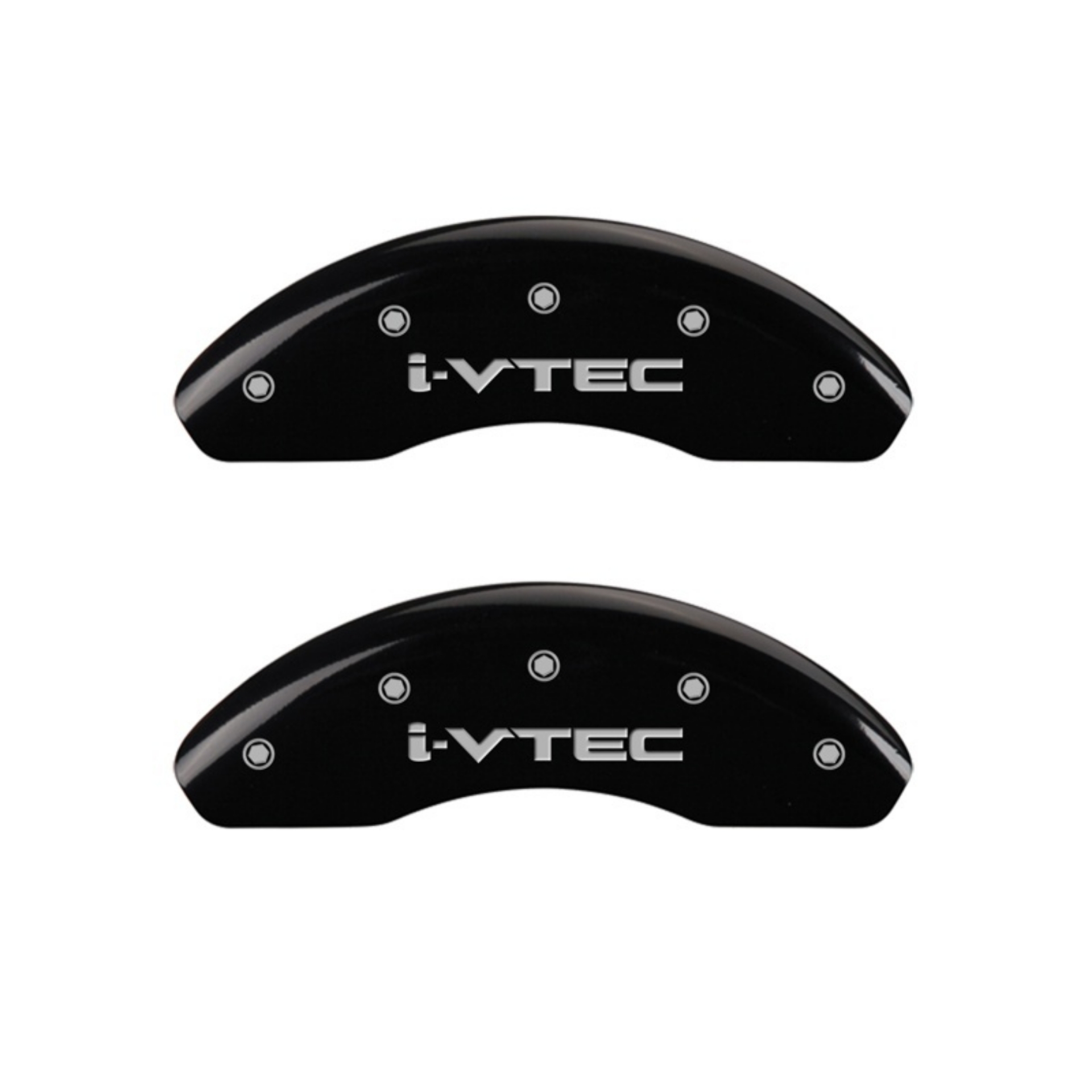 Picture of MGP Front set 2 Caliper Covers Engraved Front i-Vtec Black finish silver ch