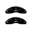Picture of MGP Front set 2 Caliper Covers Engraved Front MGP Black finish silver ch