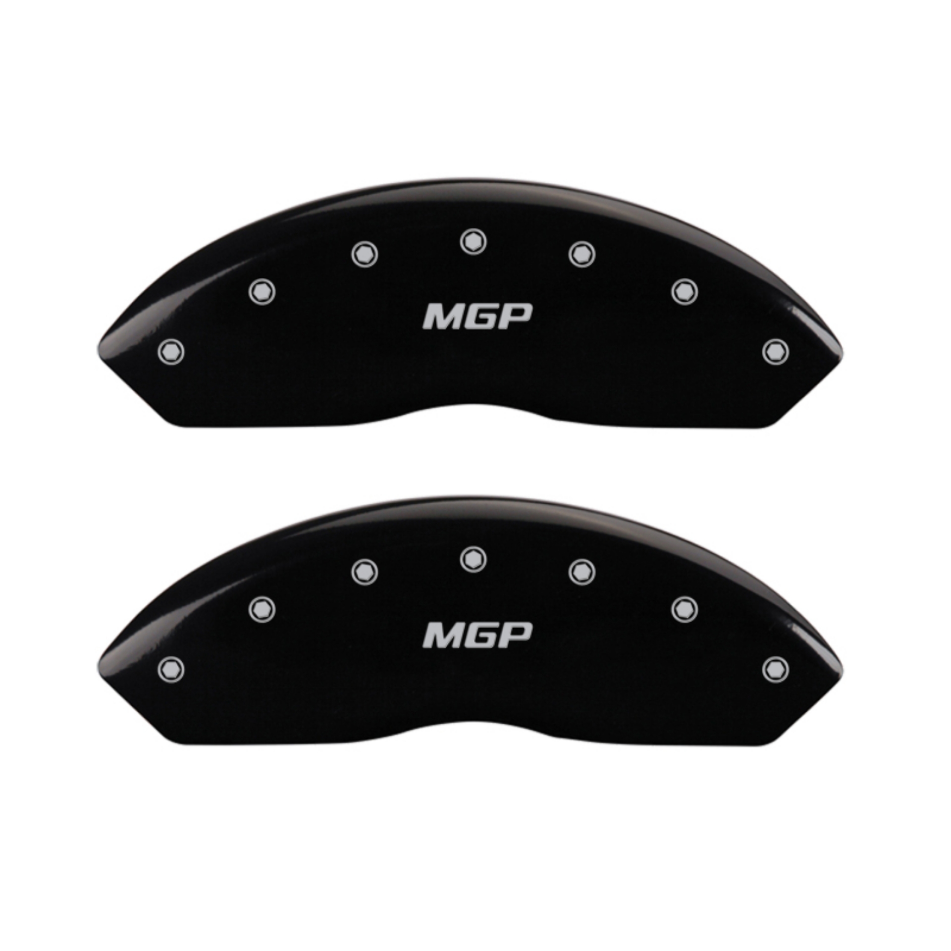 Picture of MGP 4 Caliper Covers Engraved Front & Rear MGP Black finish silver ch