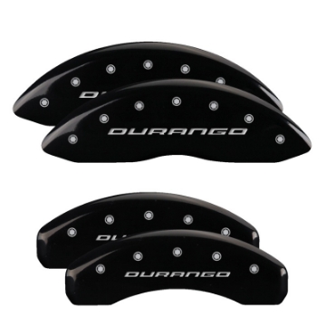 Picture of MGP 4 Caliper Covers Engraved Front & Rear MGP Black finish silver ch