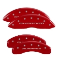Picture of MGP 4 Caliper Covers Engraved Front & Rear MGP Red finish silver ch