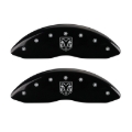 Picture of MGP 4 Caliper Covers Engraved Front RAM Engraved Rear RAMHEAD Black finish silver ch
