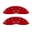 Picture of MGP 4 Caliper Covers Engraved Front & Rear Bowtie Red finish silver ch