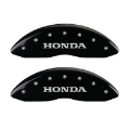 Picture of MGP 4 Caliper Covers Engraved Front Honda Engraved Rear H Logo Black finish silver ch
