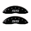 Picture of MGP 4 Caliper Covers Engraved Front & Rear Monte Carlo style-SS Black finish silver ch