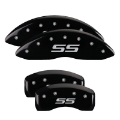 Picture of MGP 4 Caliper Covers Engraved Front & Rear Monte Carlo style-SS Black finish silver ch